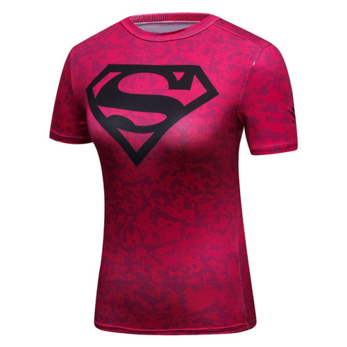 Ladies Compression Shirt Short Sleeve